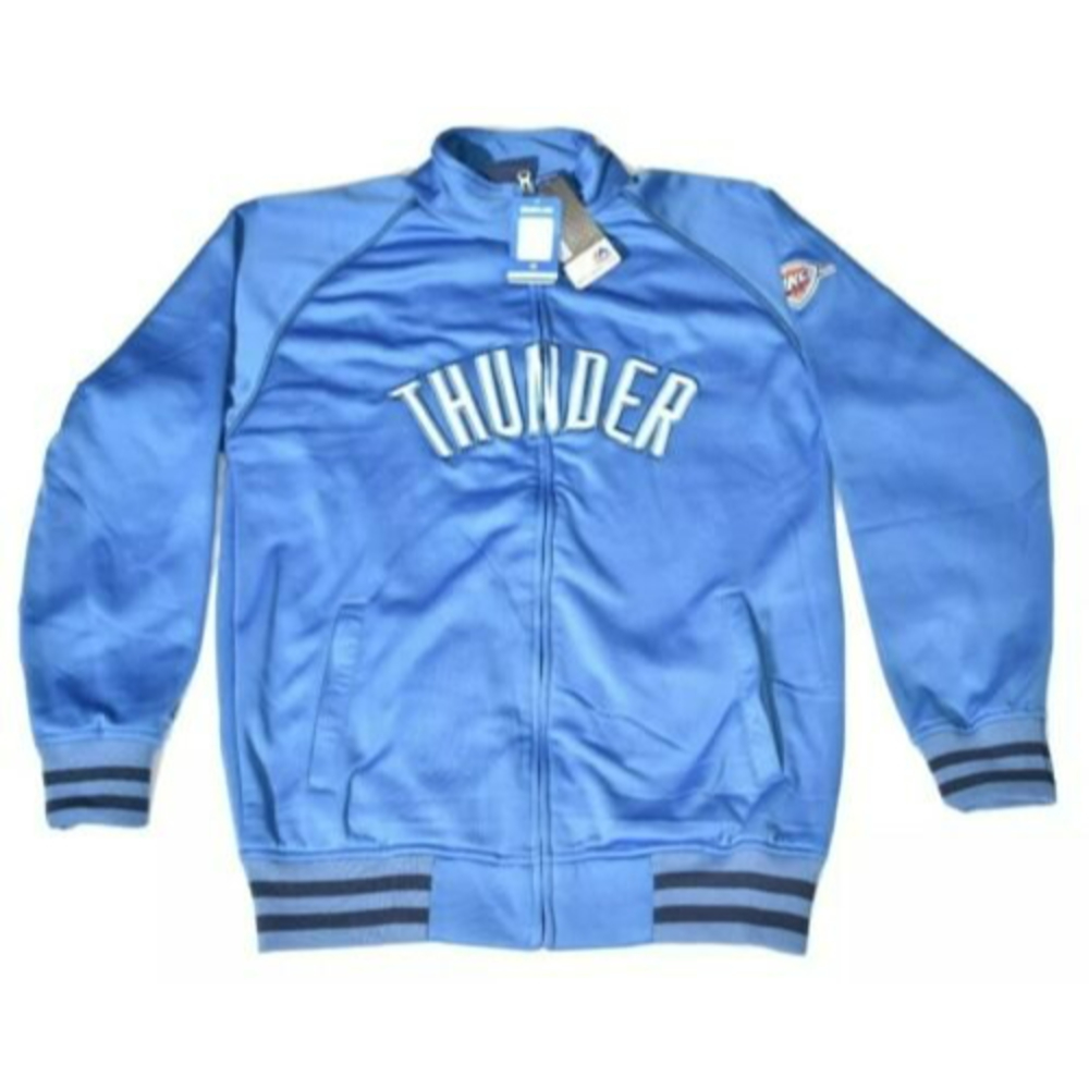 Majestic NBA Oklahoma City Thunder Mens Lightweight Track Jacket Sz MT M Tall